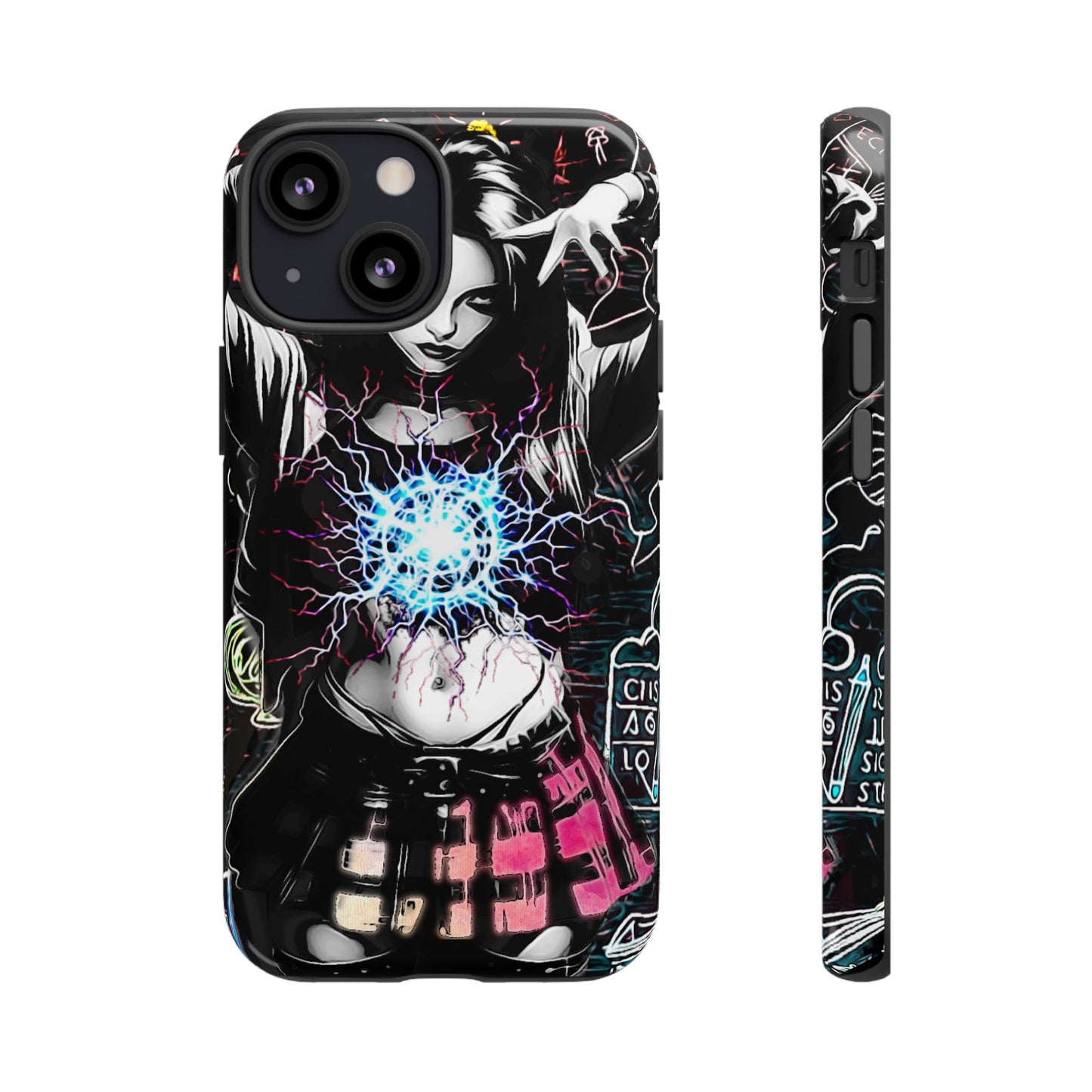 School Girl Lightning Orb Tough Phone Case