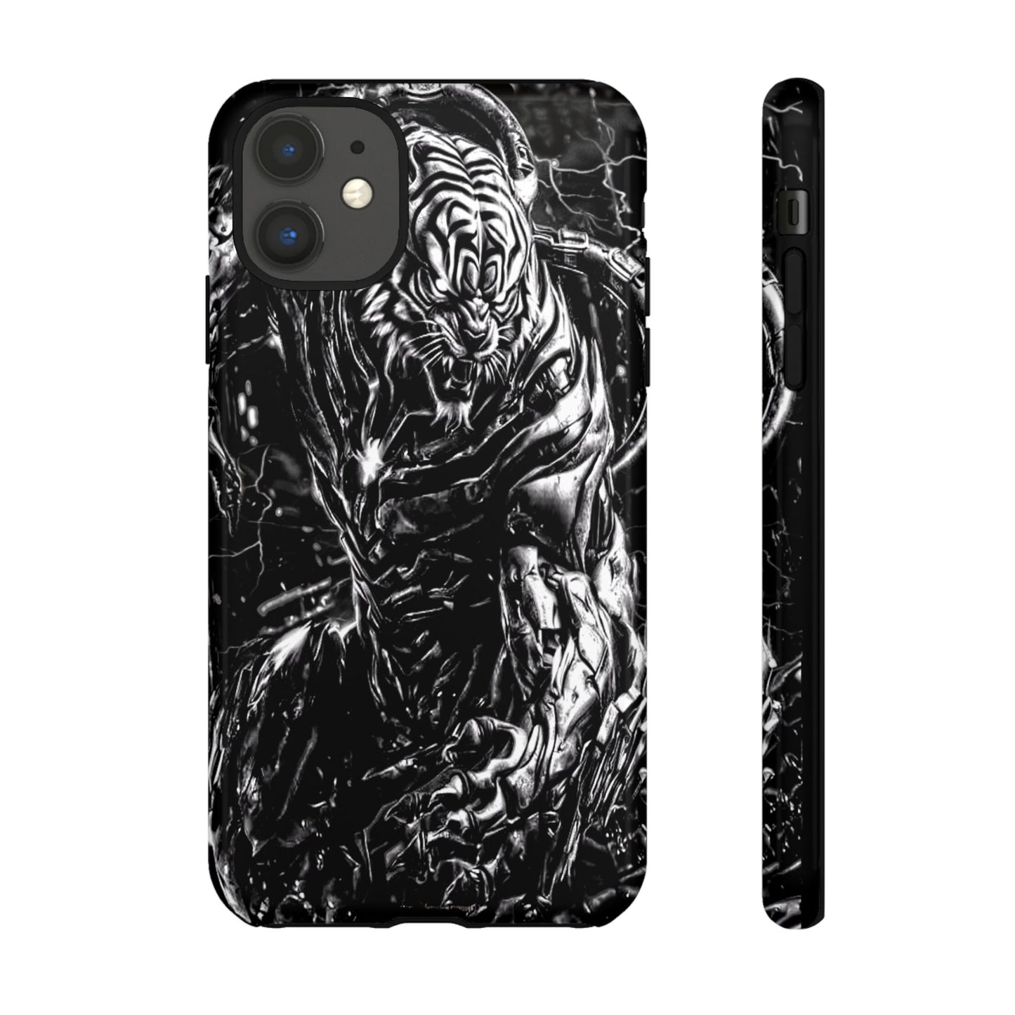 Cyborg Tiger Tough Phone Case