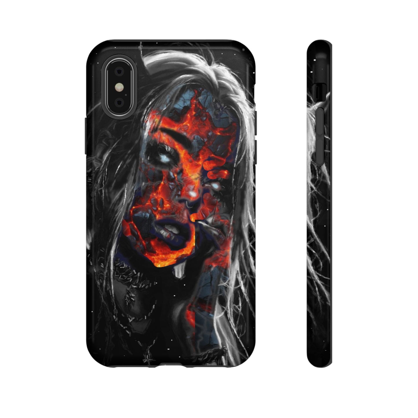 Lava Face Girl Tough Phone Case