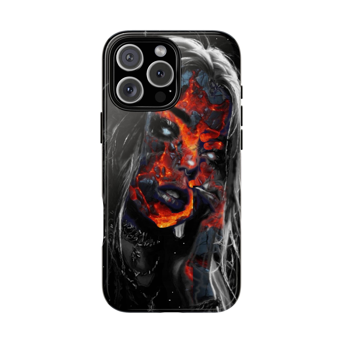 Lava Face Girl Tough Phone Case