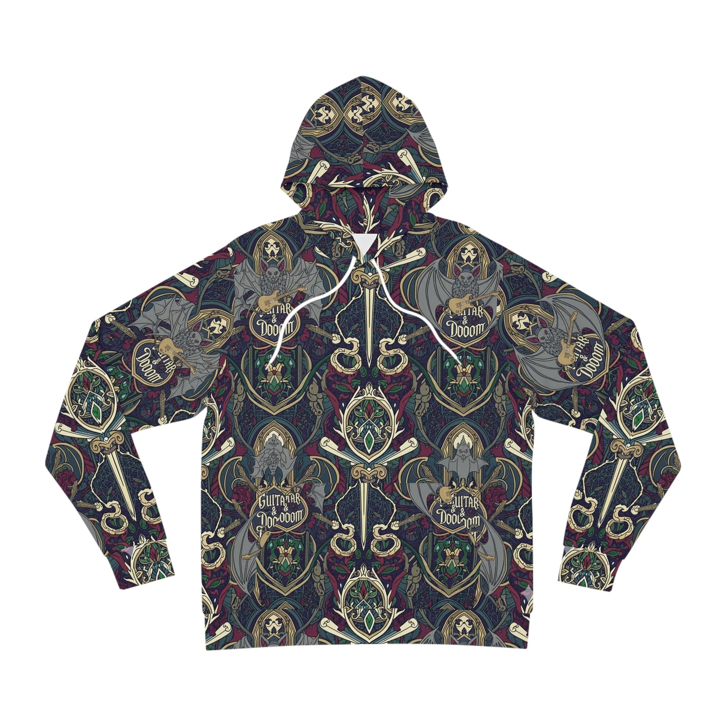 Vintage Skull & Crest Hoodie