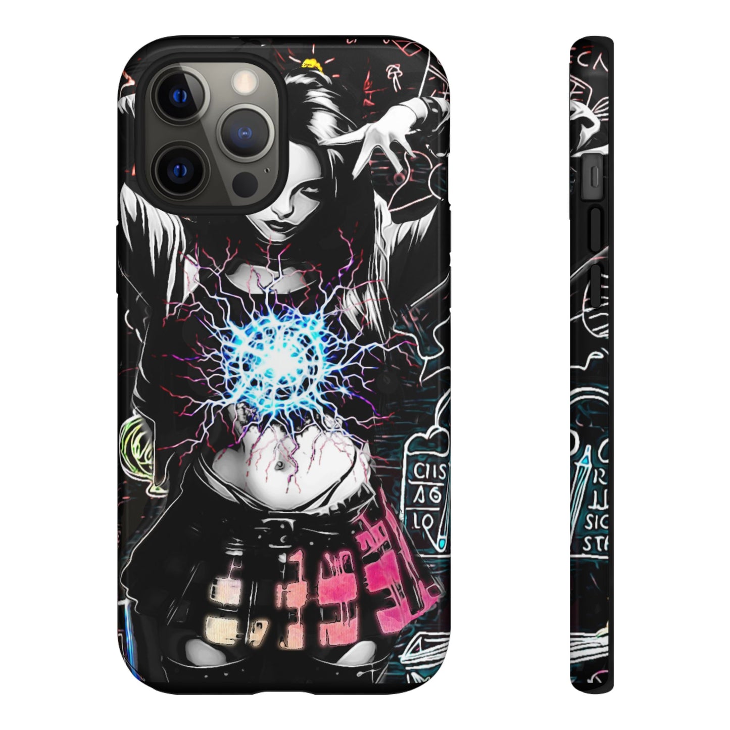 School Girl Lightning Orb Tough Phone Case