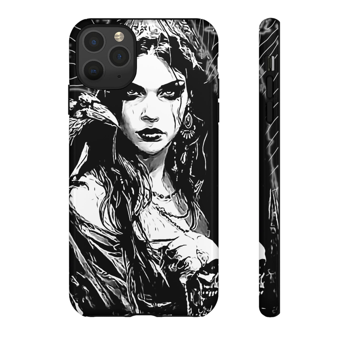 Raven Girl Tough Phone Case