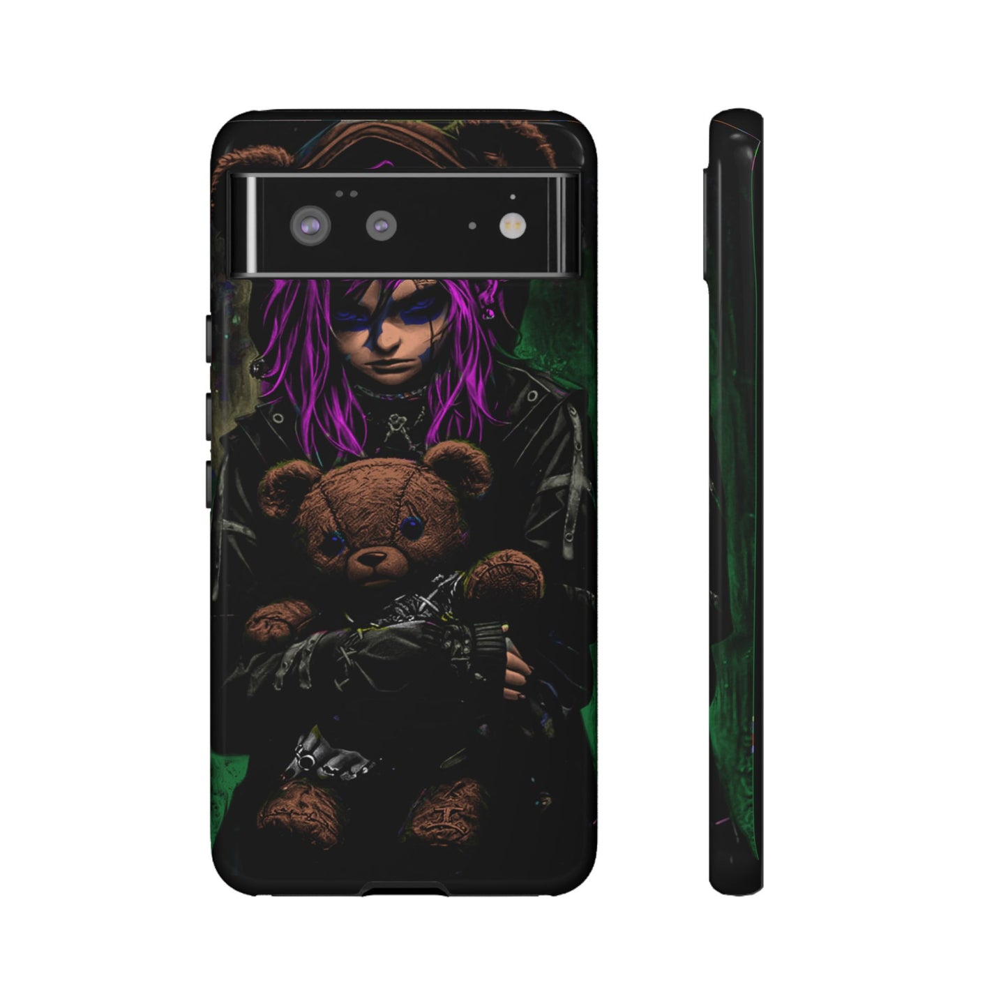 Girl And Teddy Tough Phone Case