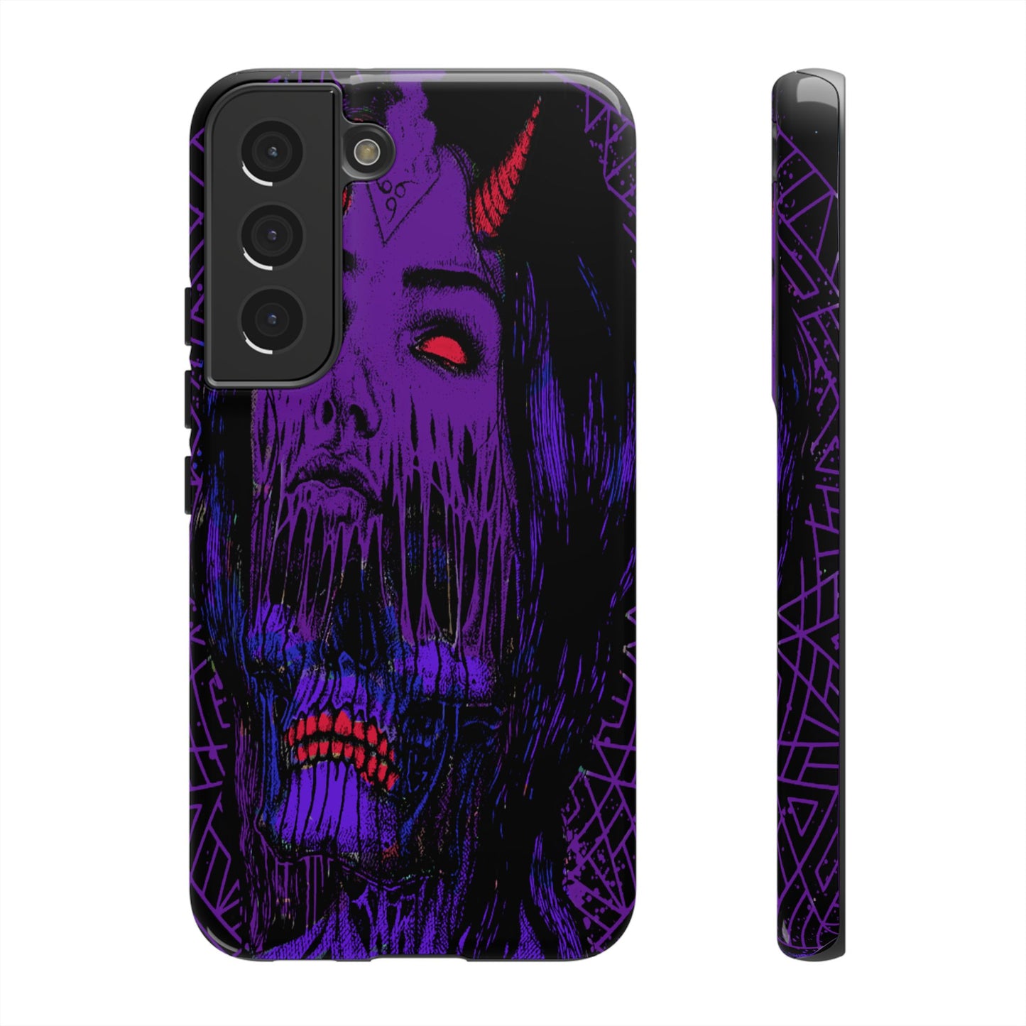 Melting Devil Girl Face Tough Phone Case