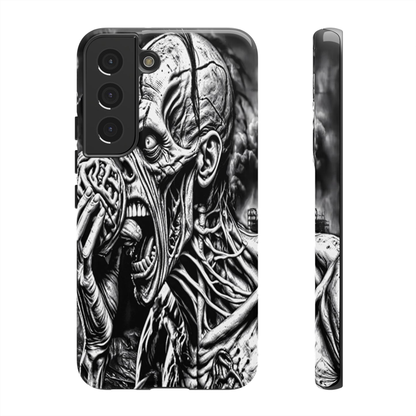 Zombie Eating Brains Tough Phone Case