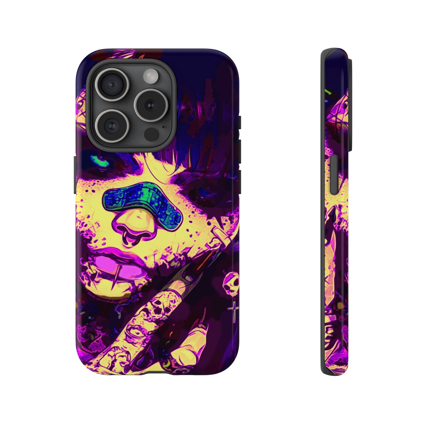 Punk Bandaid Girl Tough Phone Case