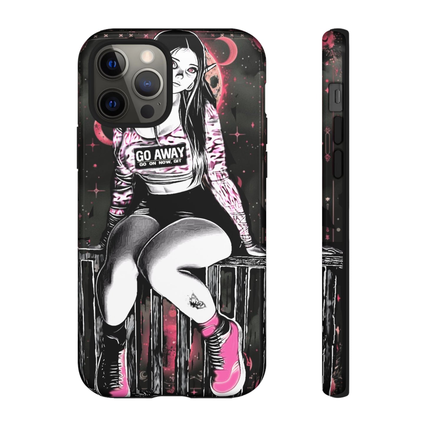 Go Away Girl Tough Phone Case