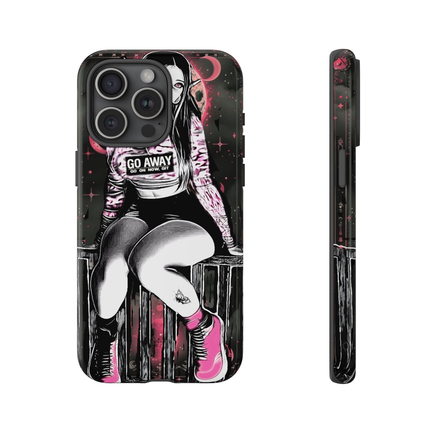 Go Away Girl Tough Phone Case