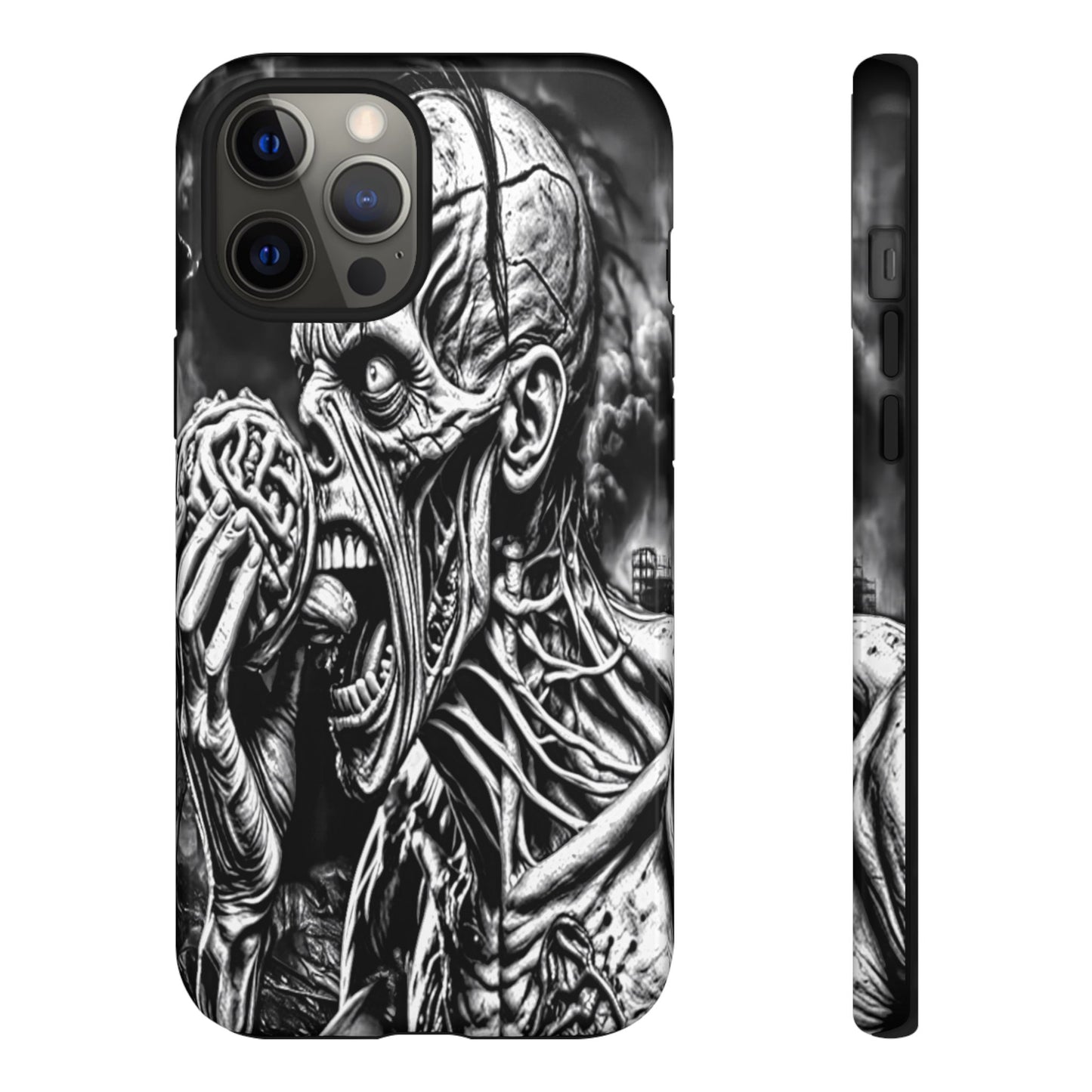 Zombie Eating Brains Tough Phone Case