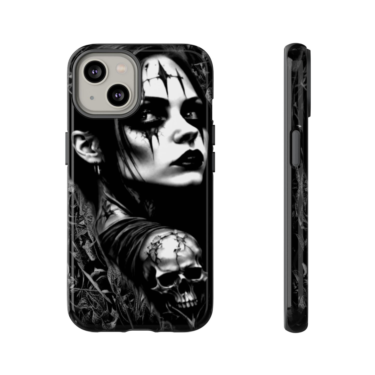 Mysterious Goth Girl Tough Phone Case