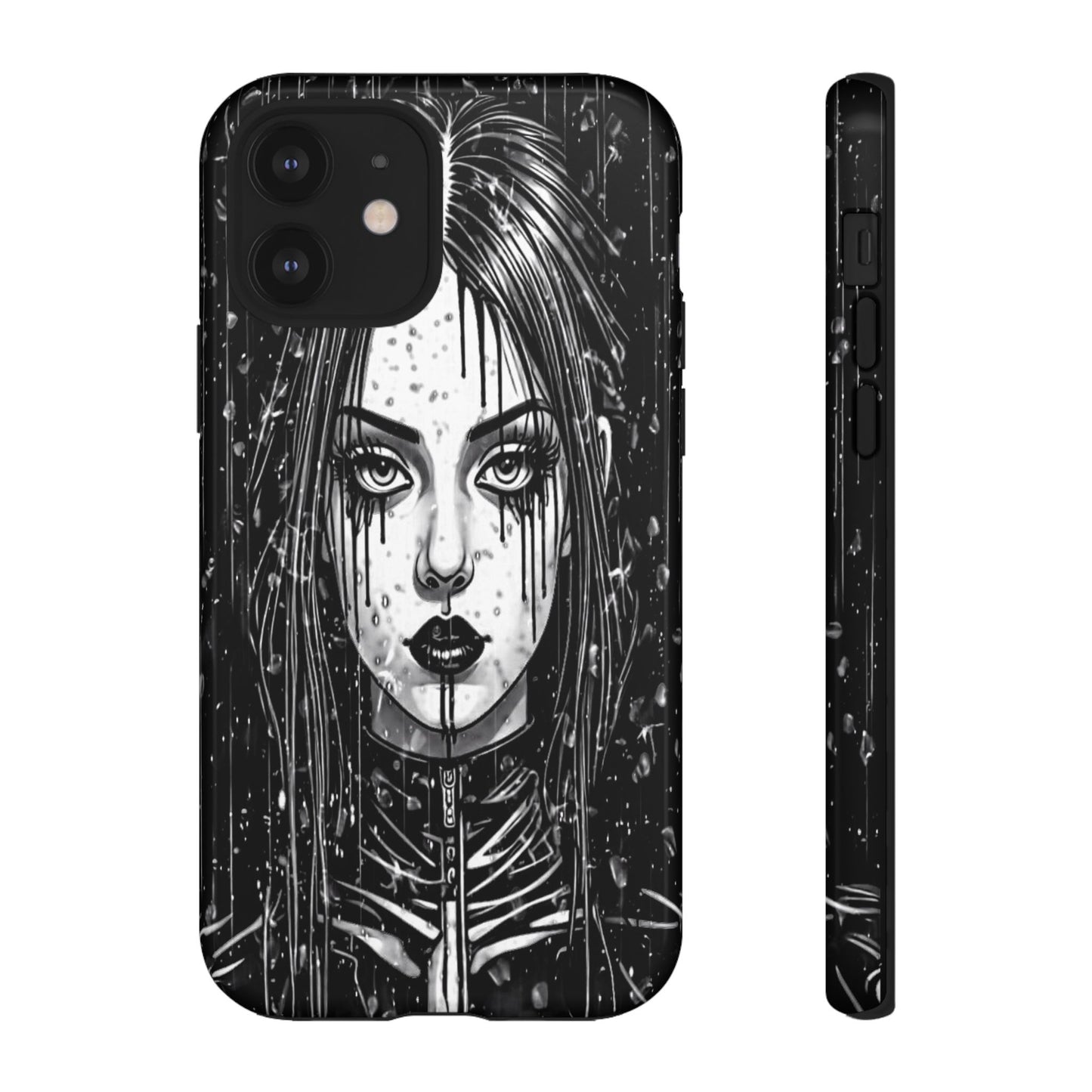 Mascara Goth Girl Tough Phone Case