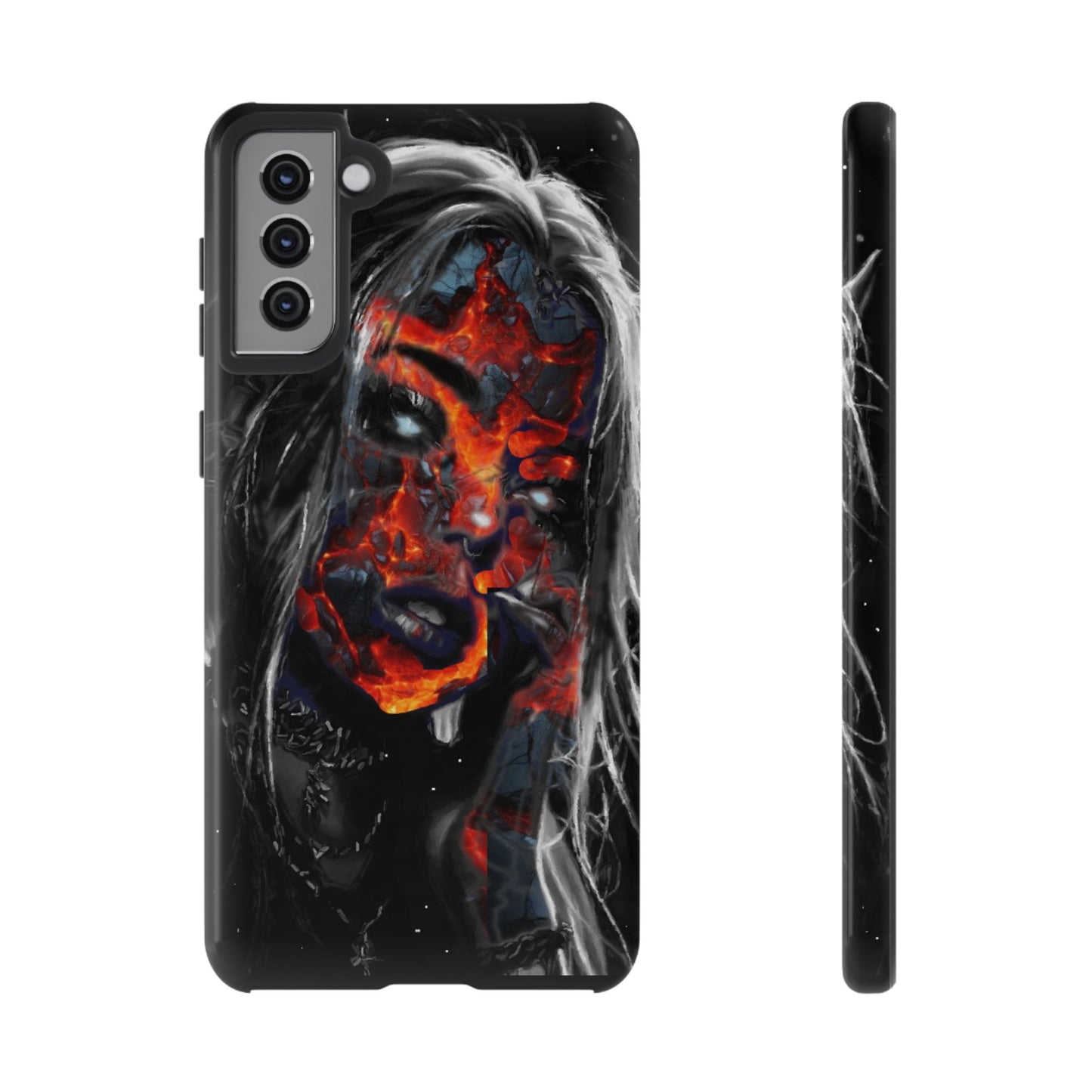 Lava Face Girl Tough Phone Case