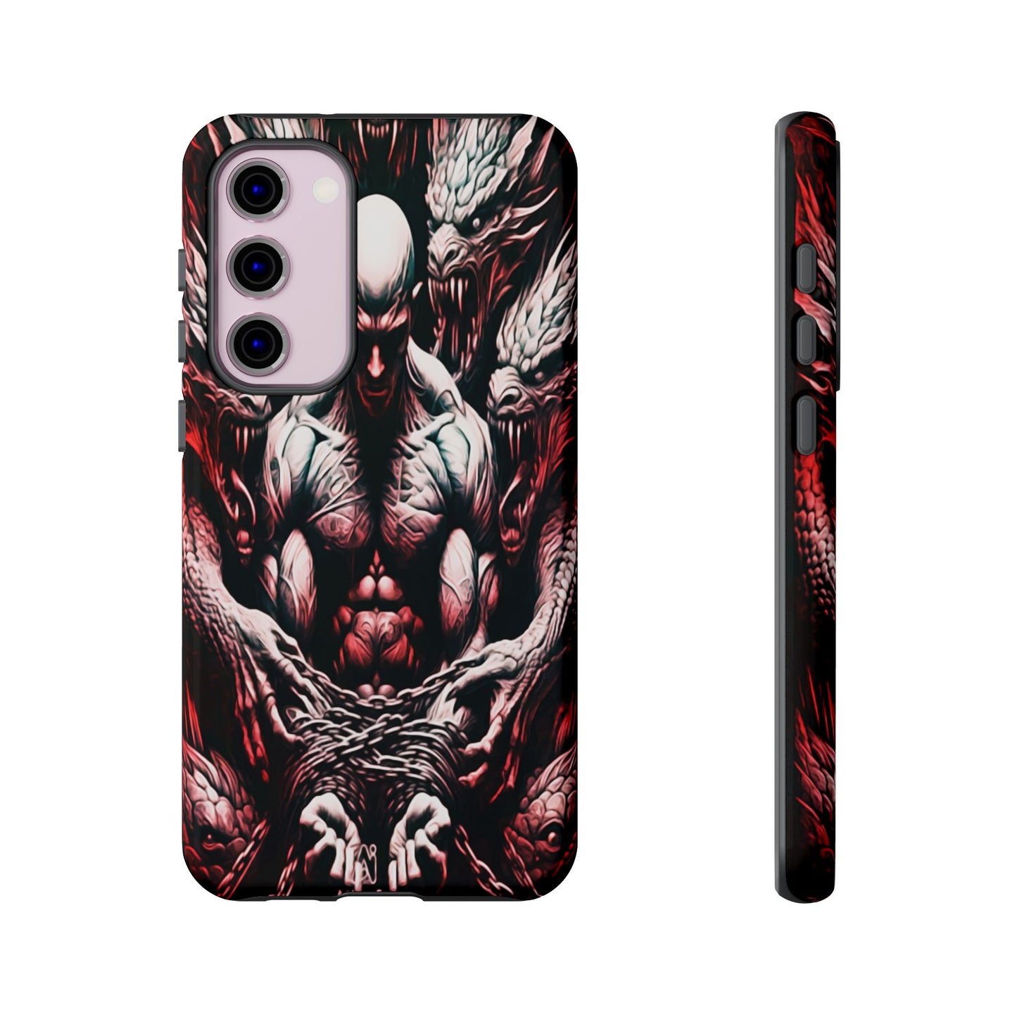 Chained Man With Dragons Tough Phone Case