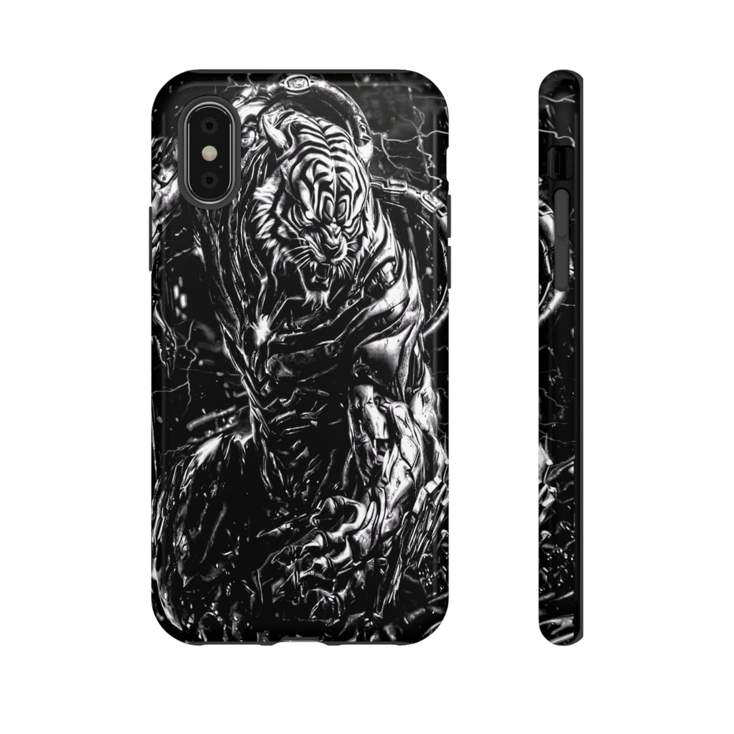 Cyborg Tiger Tough Phone Case