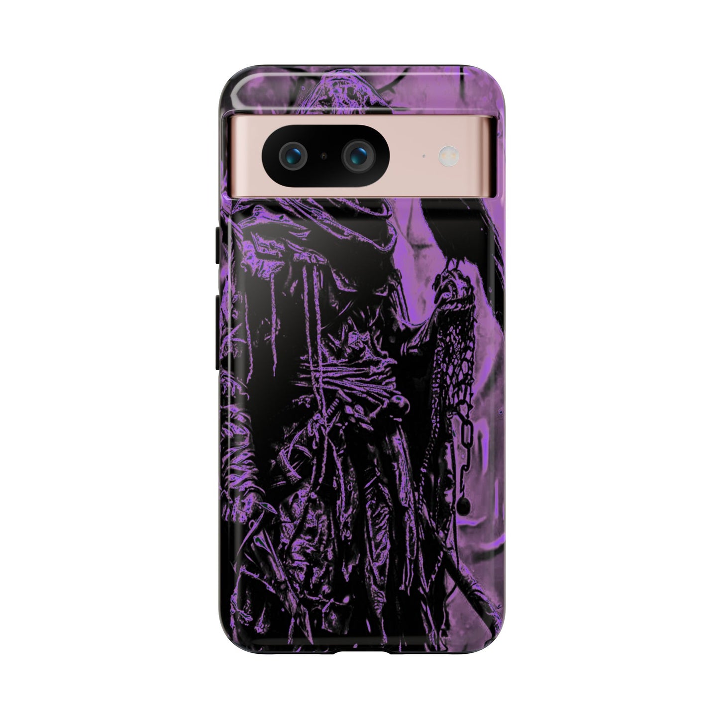 Hooded Figure With Raven Tough Phone Case