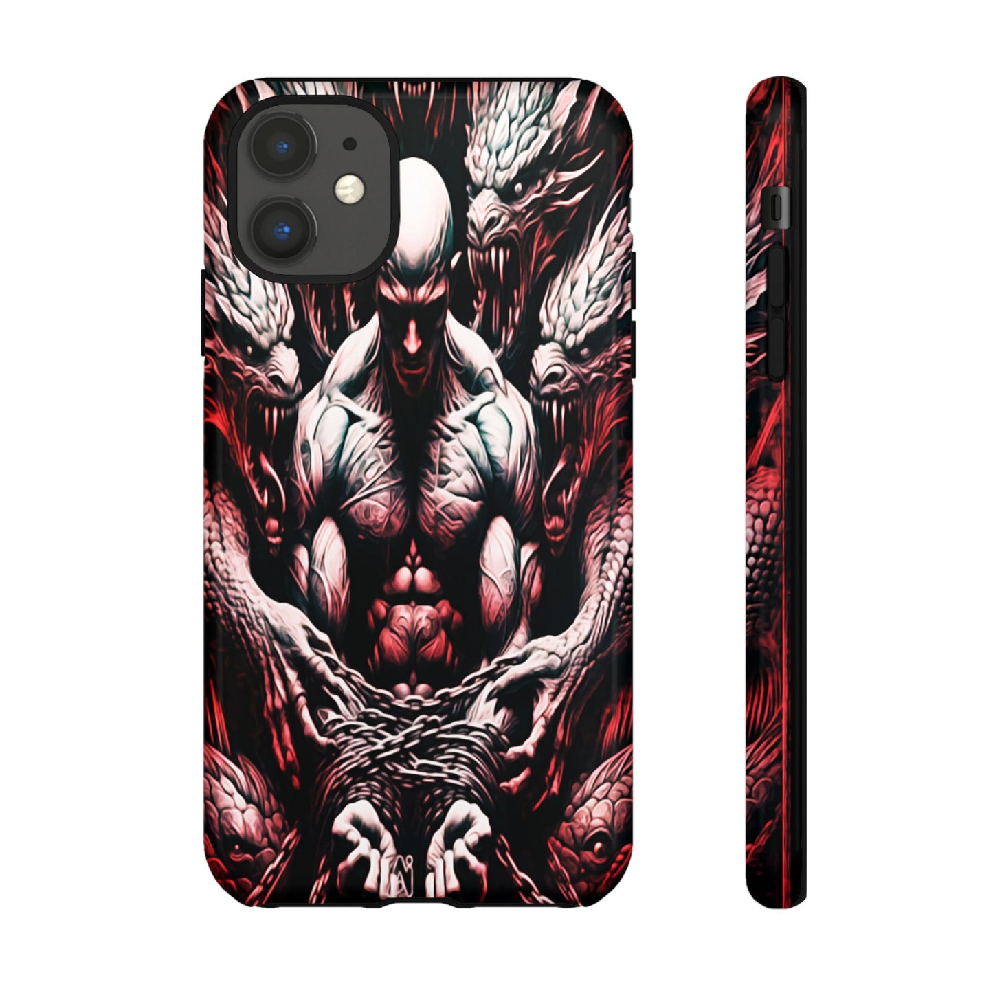 Chained Man With Dragons Tough Phone Case