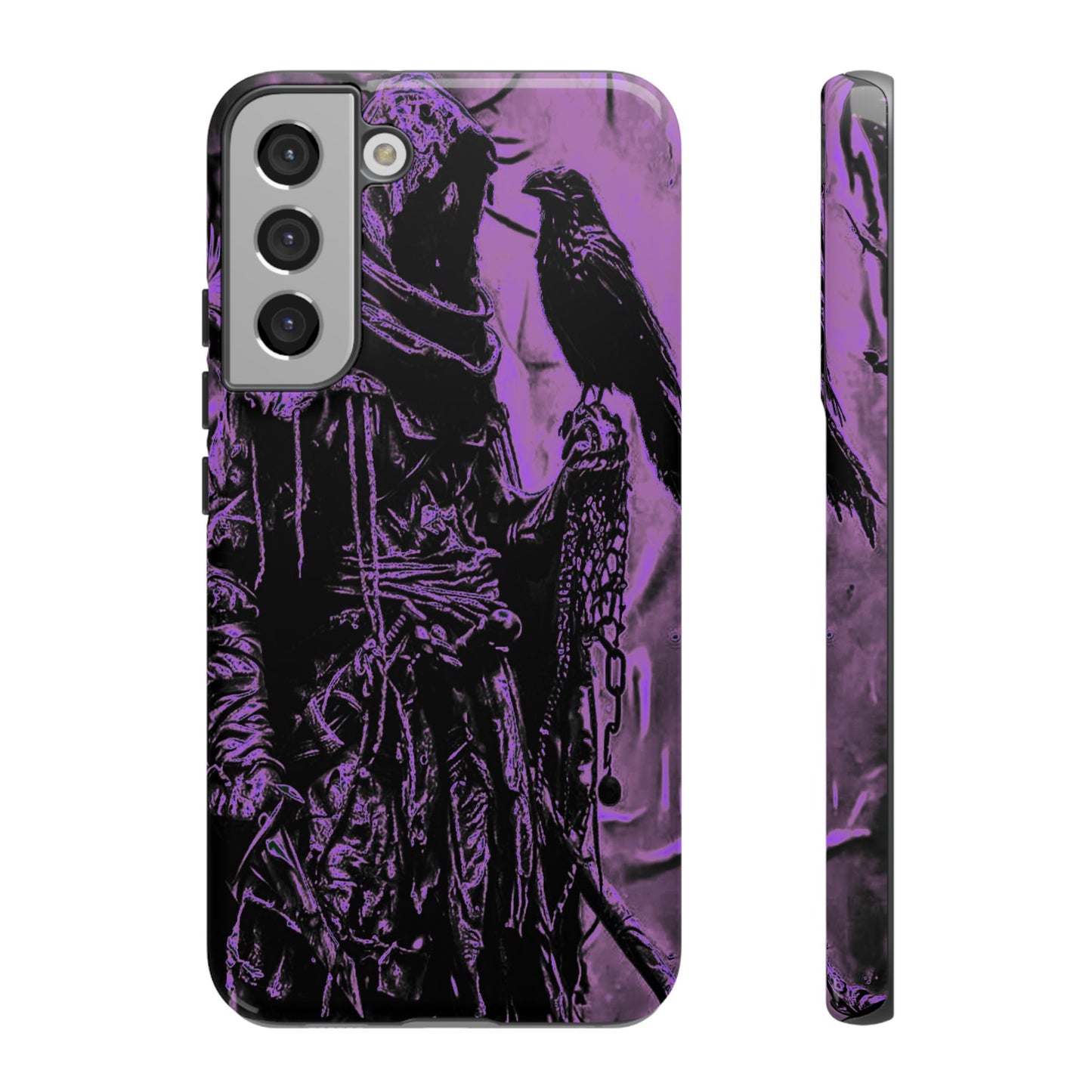 Hooded Figure With Raven Tough Phone Case