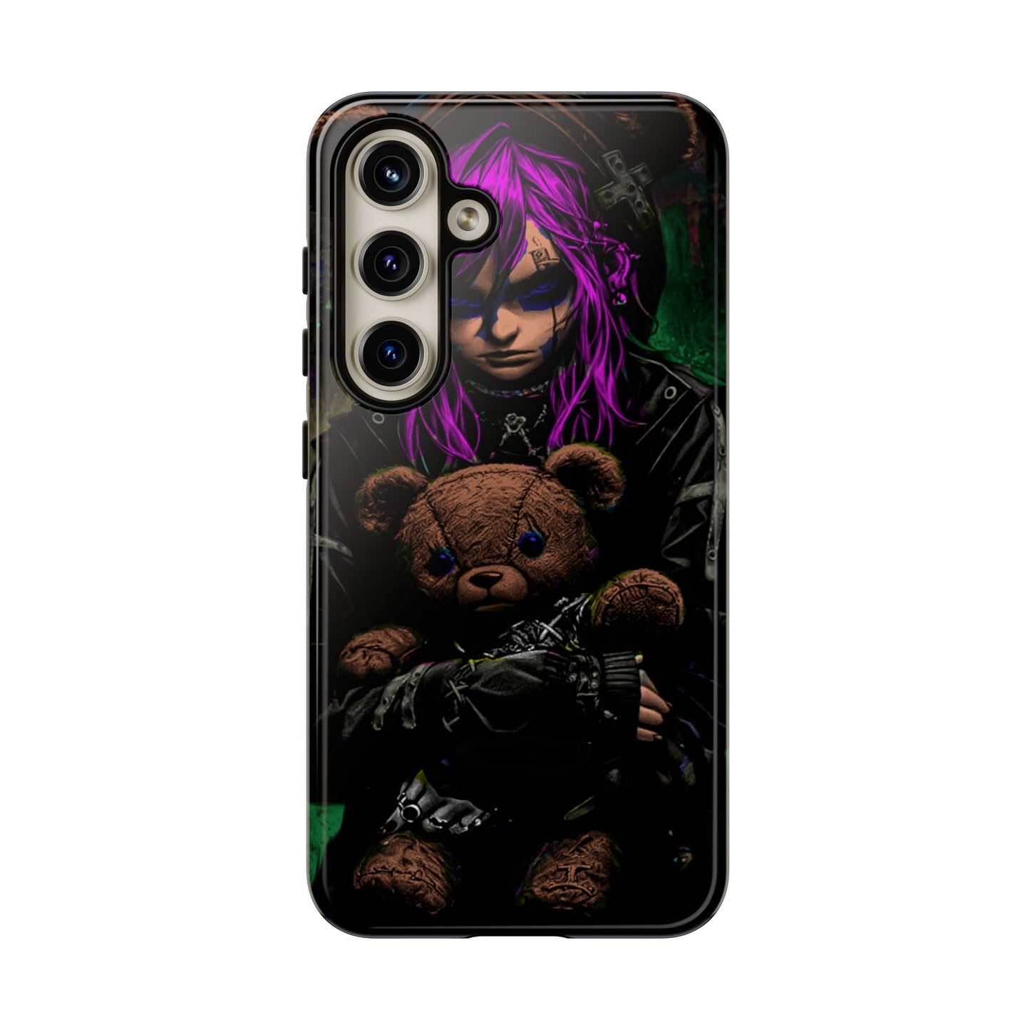 Girl And Teddy Tough Phone Case