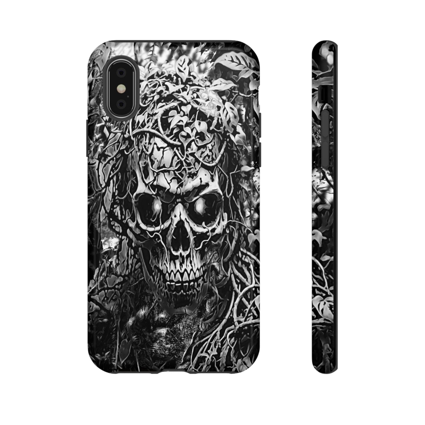 Crawling Vines Skull Tough Phone Case