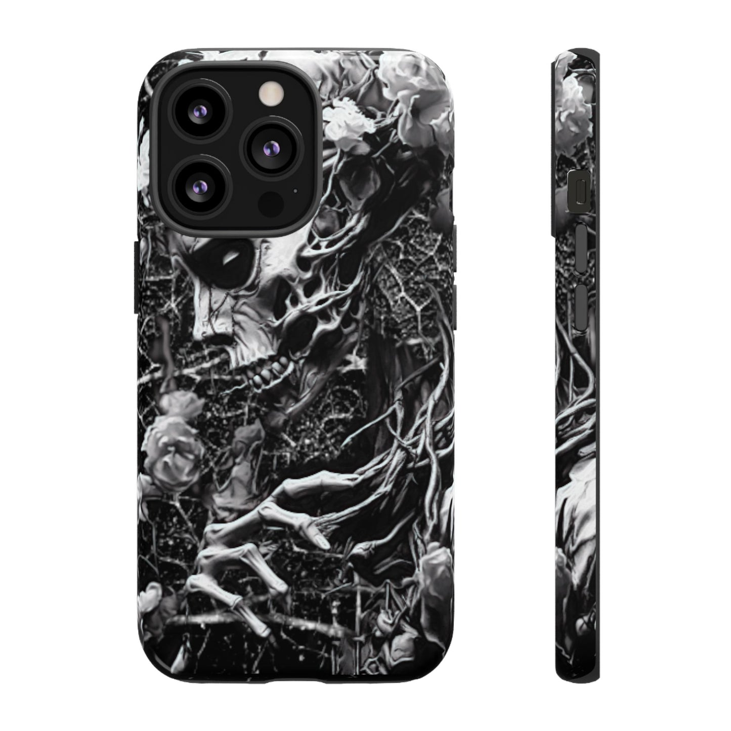 Vines Skull Face Tough Phone Case