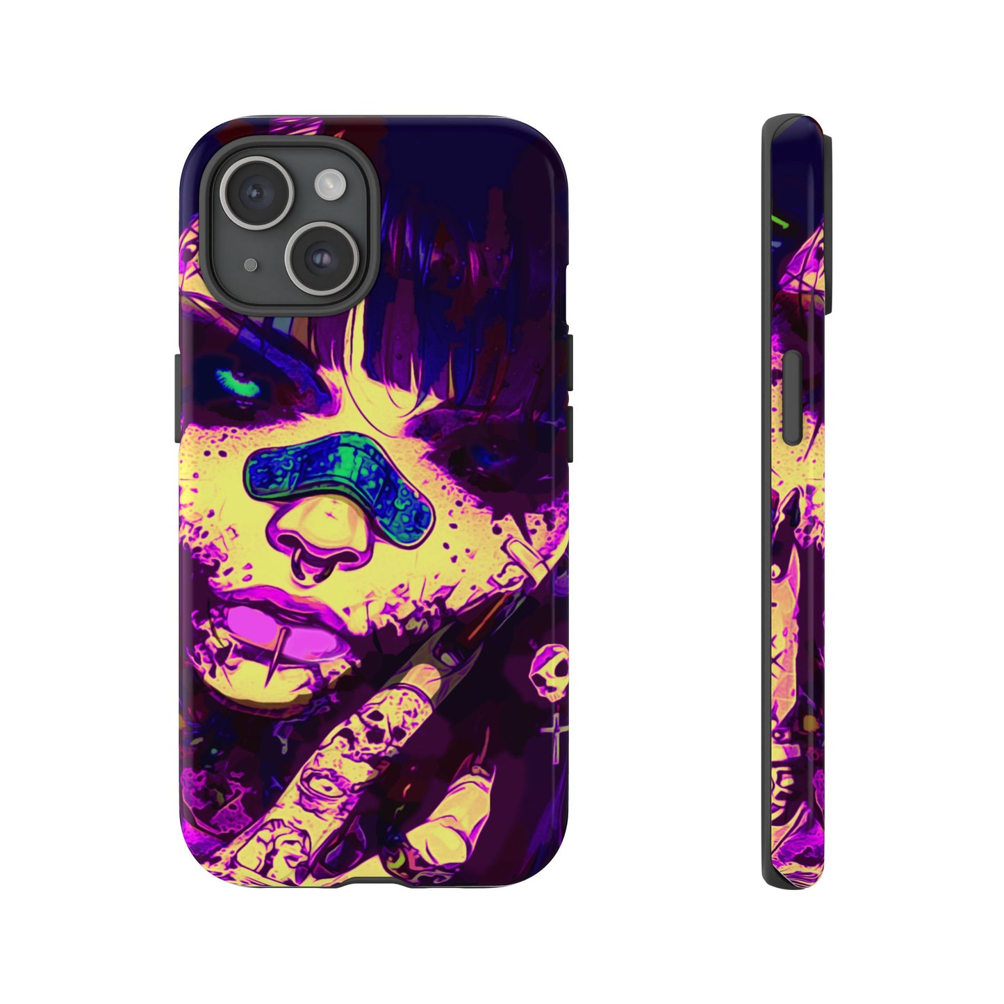 Punk Bandaid Girl Tough Phone Case