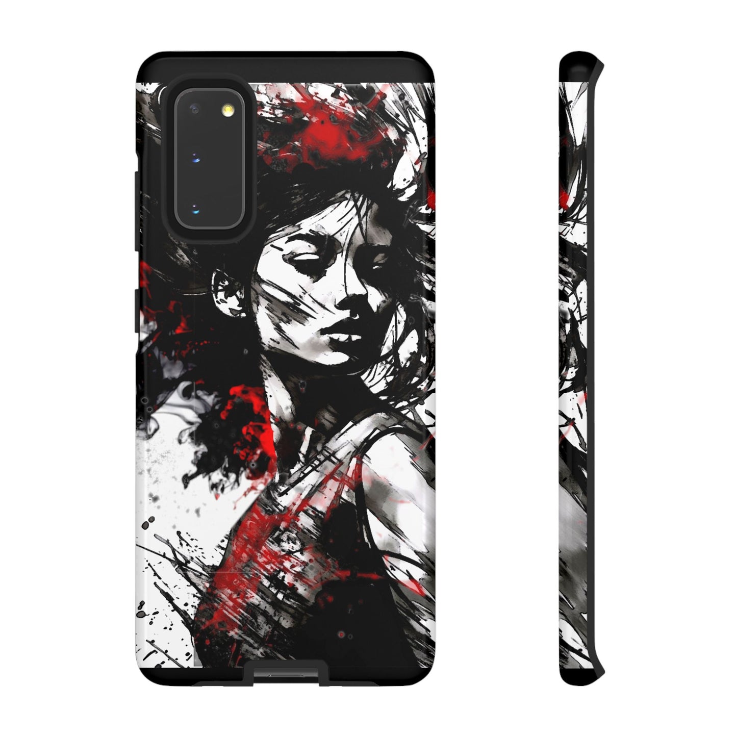 Paint Splatter Girl Tough Phone Case