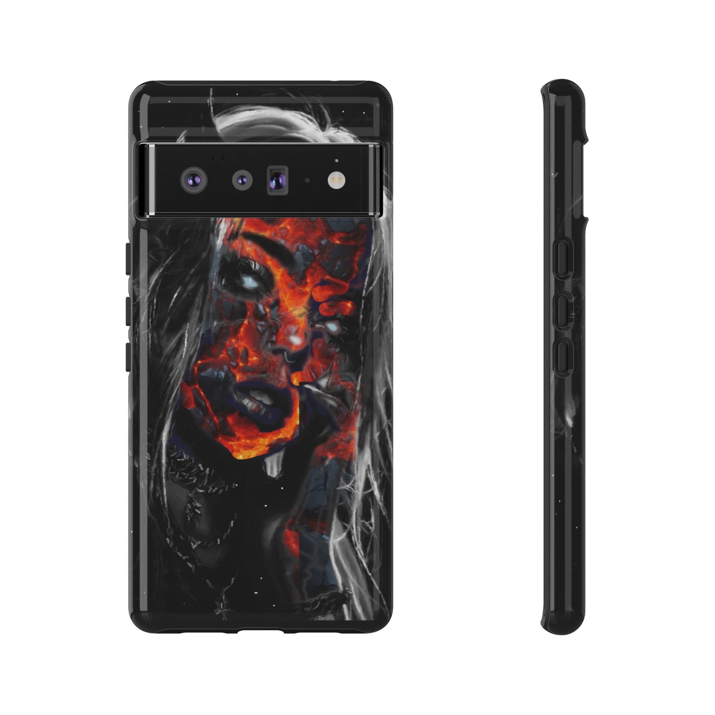 Lava Face Girl Tough Phone Case