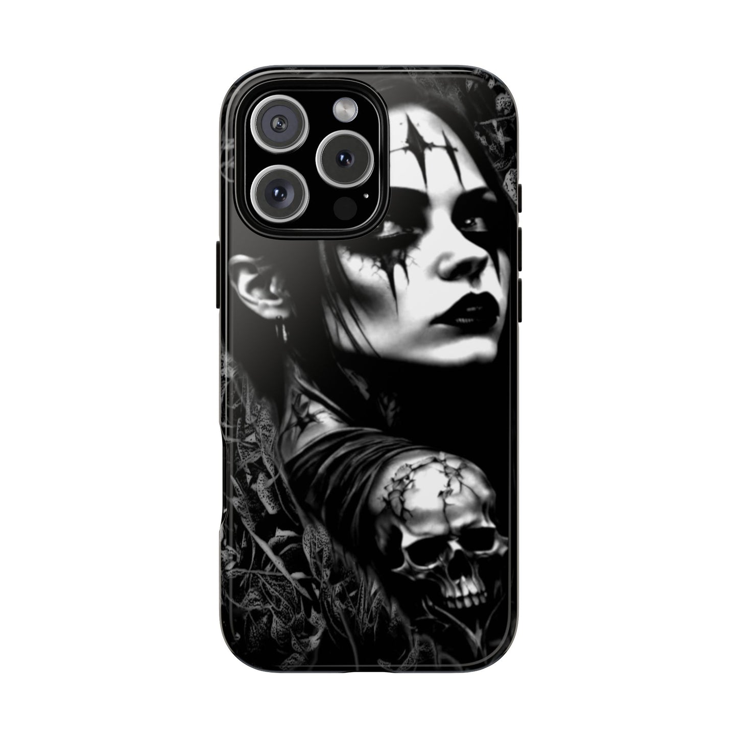 Mysterious Goth Girl Tough Phone Case