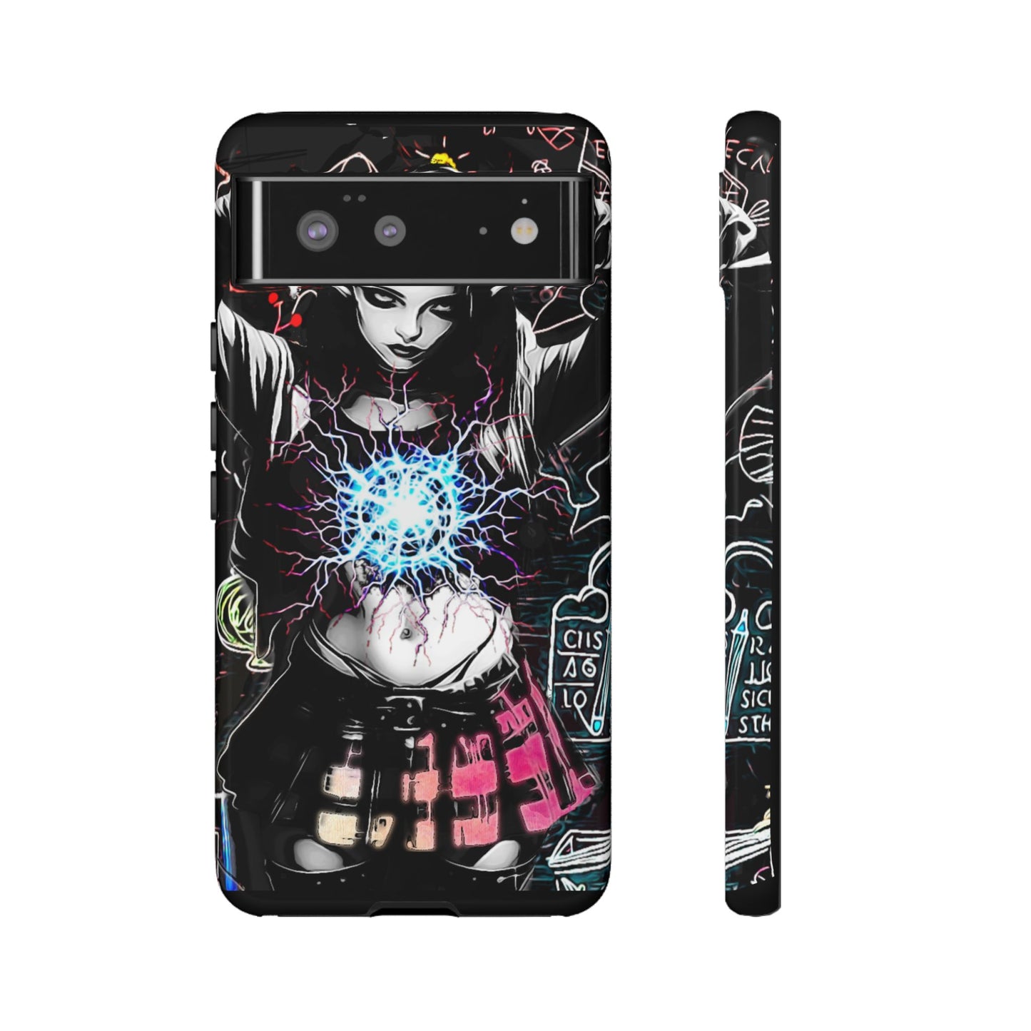 School Girl Lightning Orb Tough Phone Case