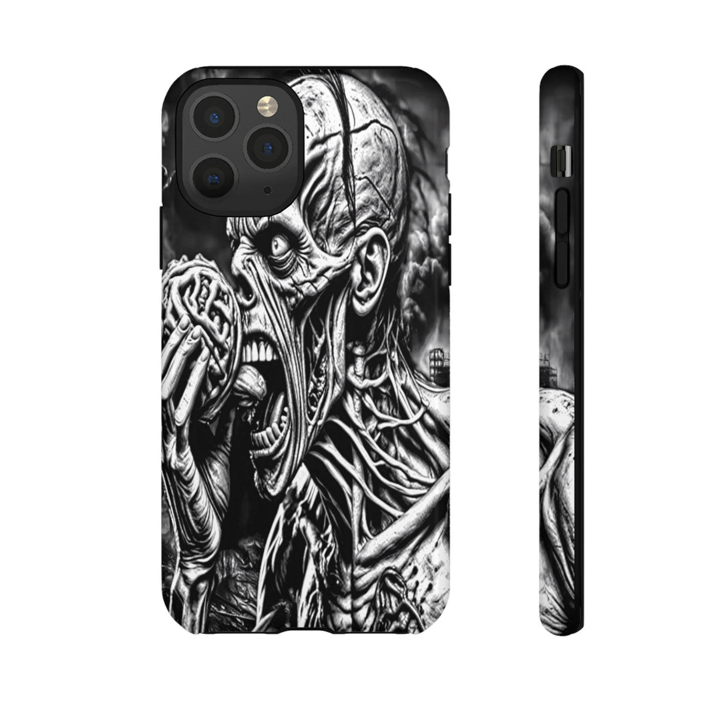 Zombie Eating Brains Tough Phone Case