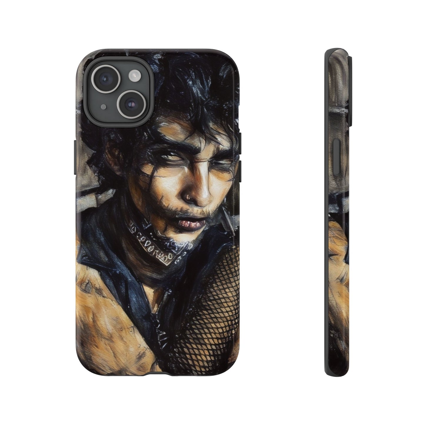 Serene Goth Boy Tough Phone Case