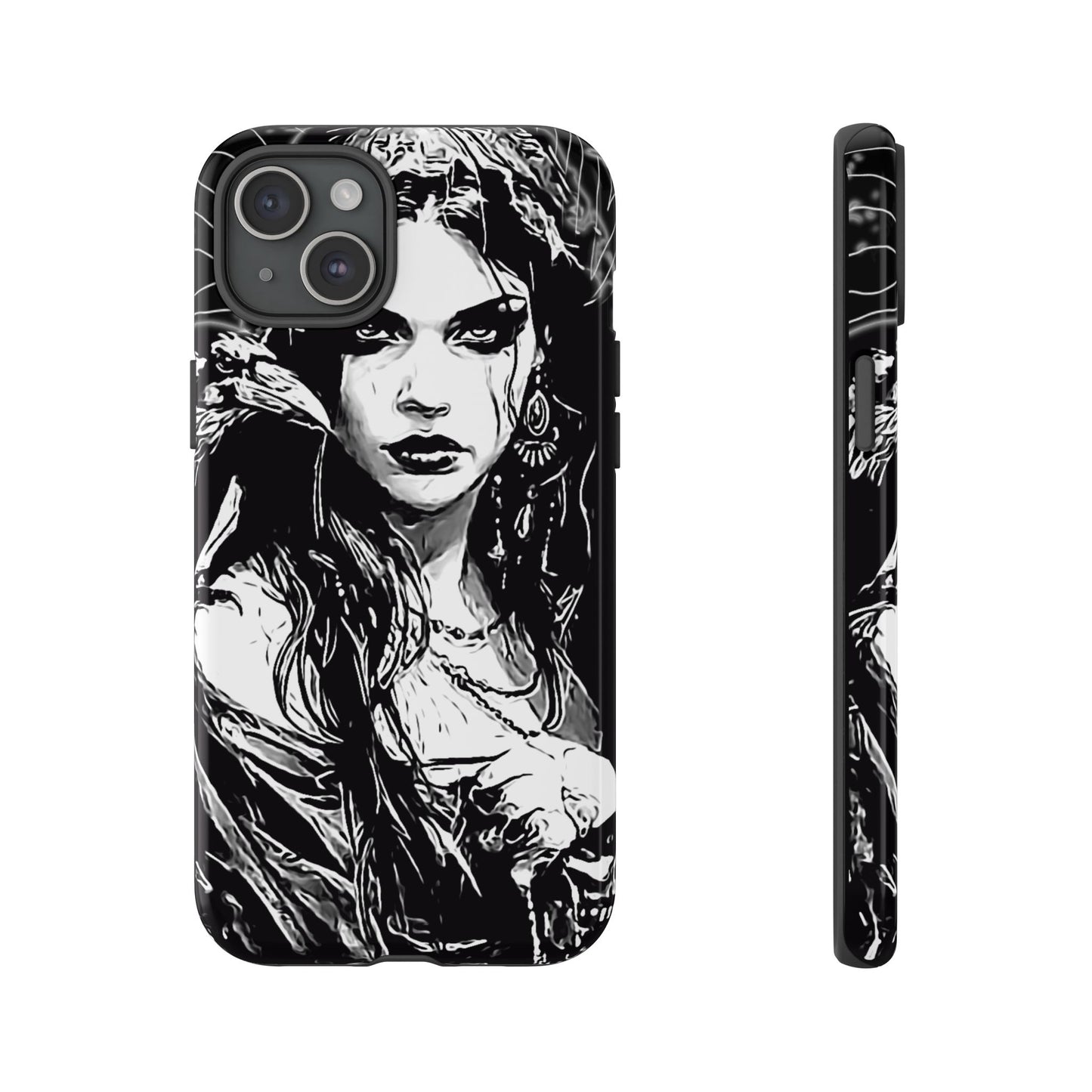 Raven Girl Tough Phone Case