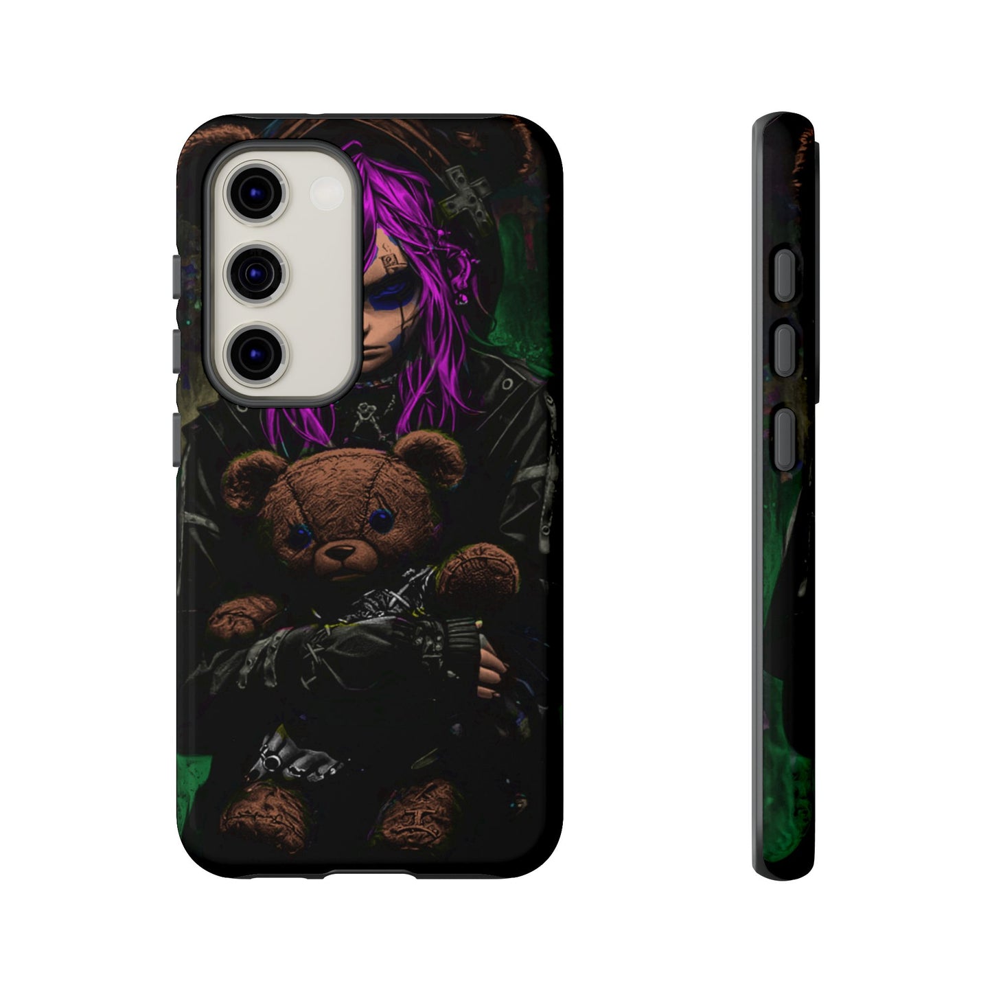 Girl And Teddy Tough Phone Case