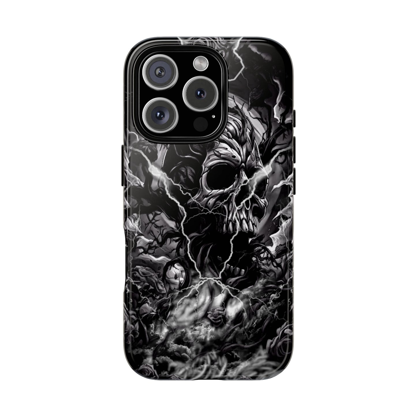 Skull Storm Tough Phone Case