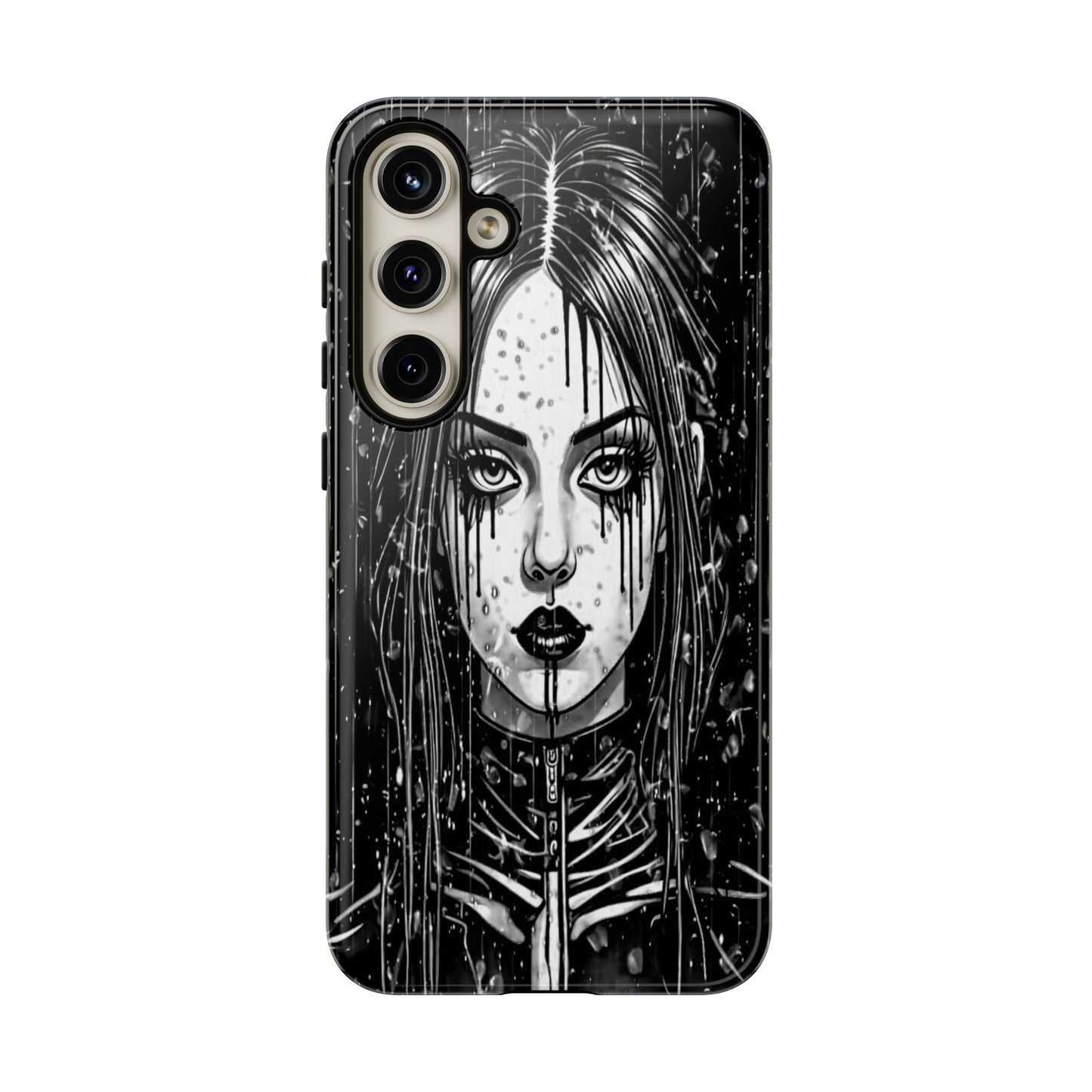 Mascara Goth Girl Tough Phone Case