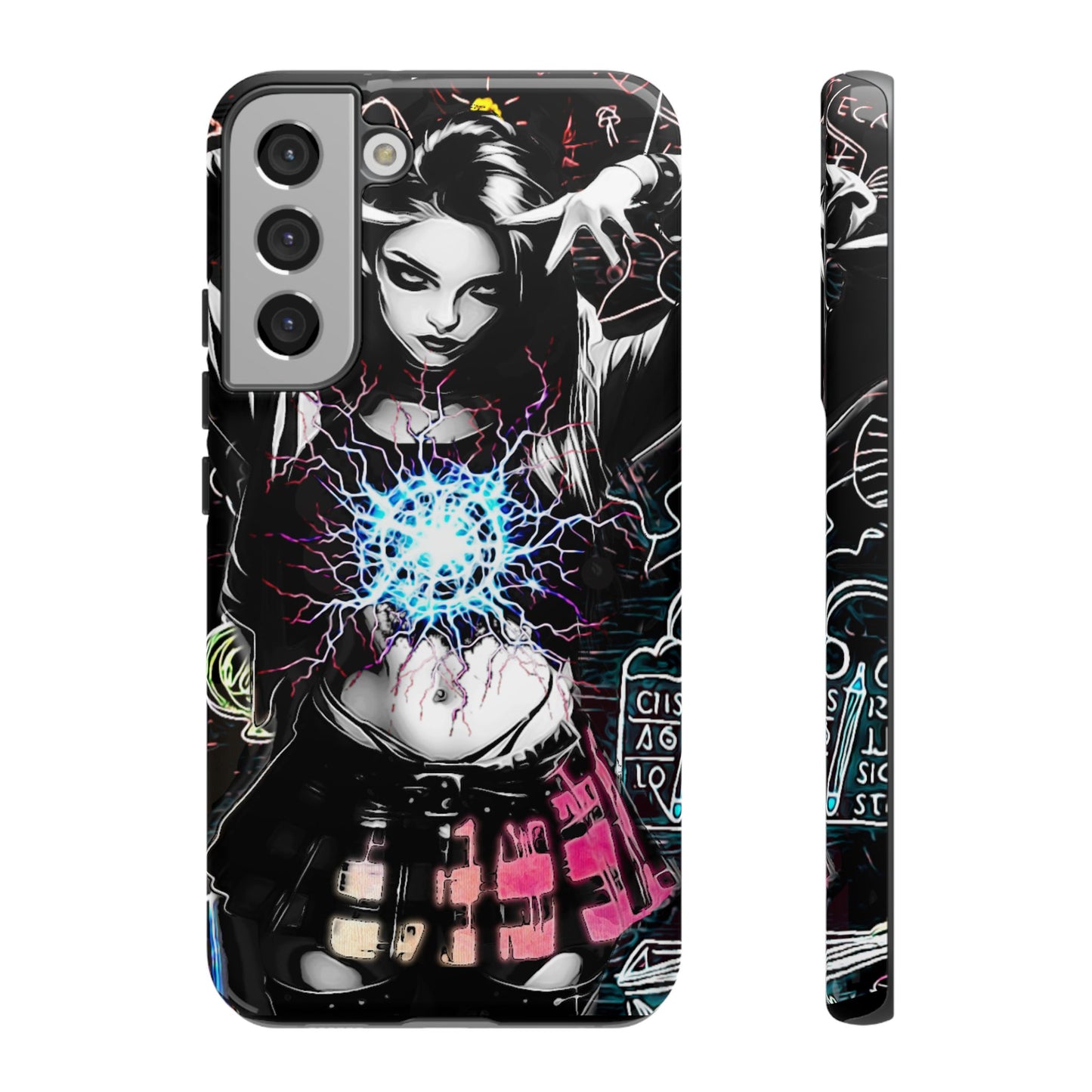 School Girl Lightning Orb Tough Phone Case