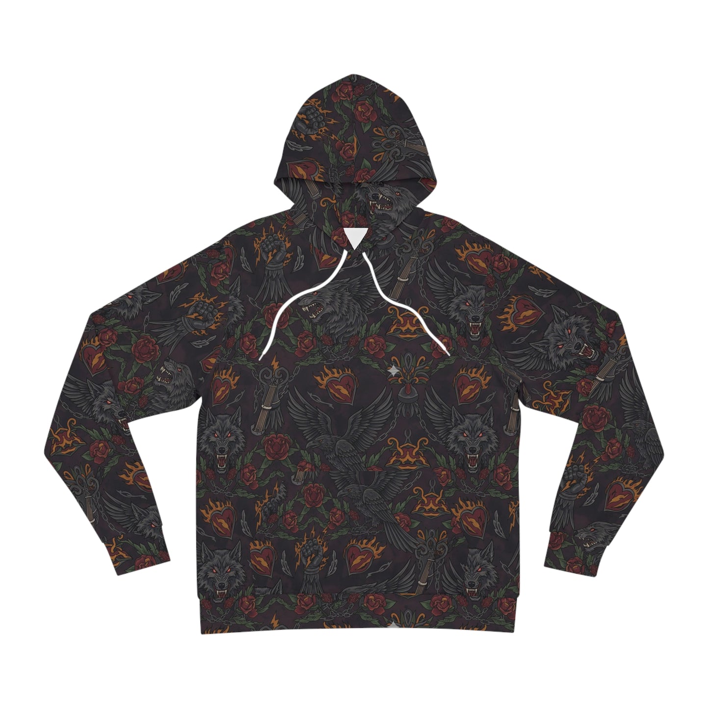 Crimson Fury Weave Hoodie