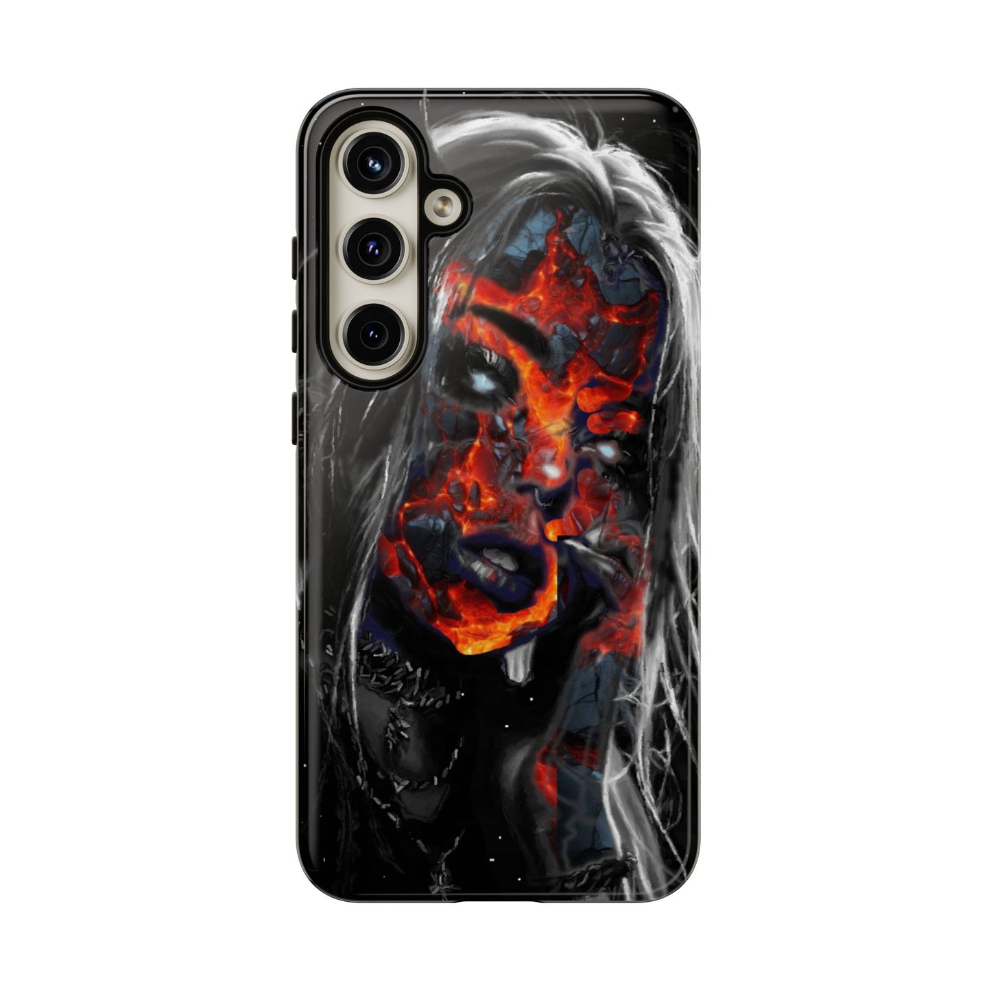 Lava Face Girl Tough Phone Case