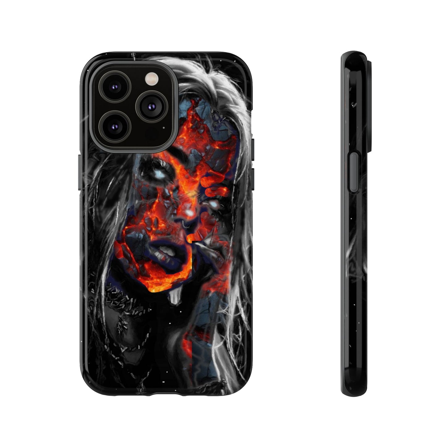 Lava Face Girl Tough Phone Case