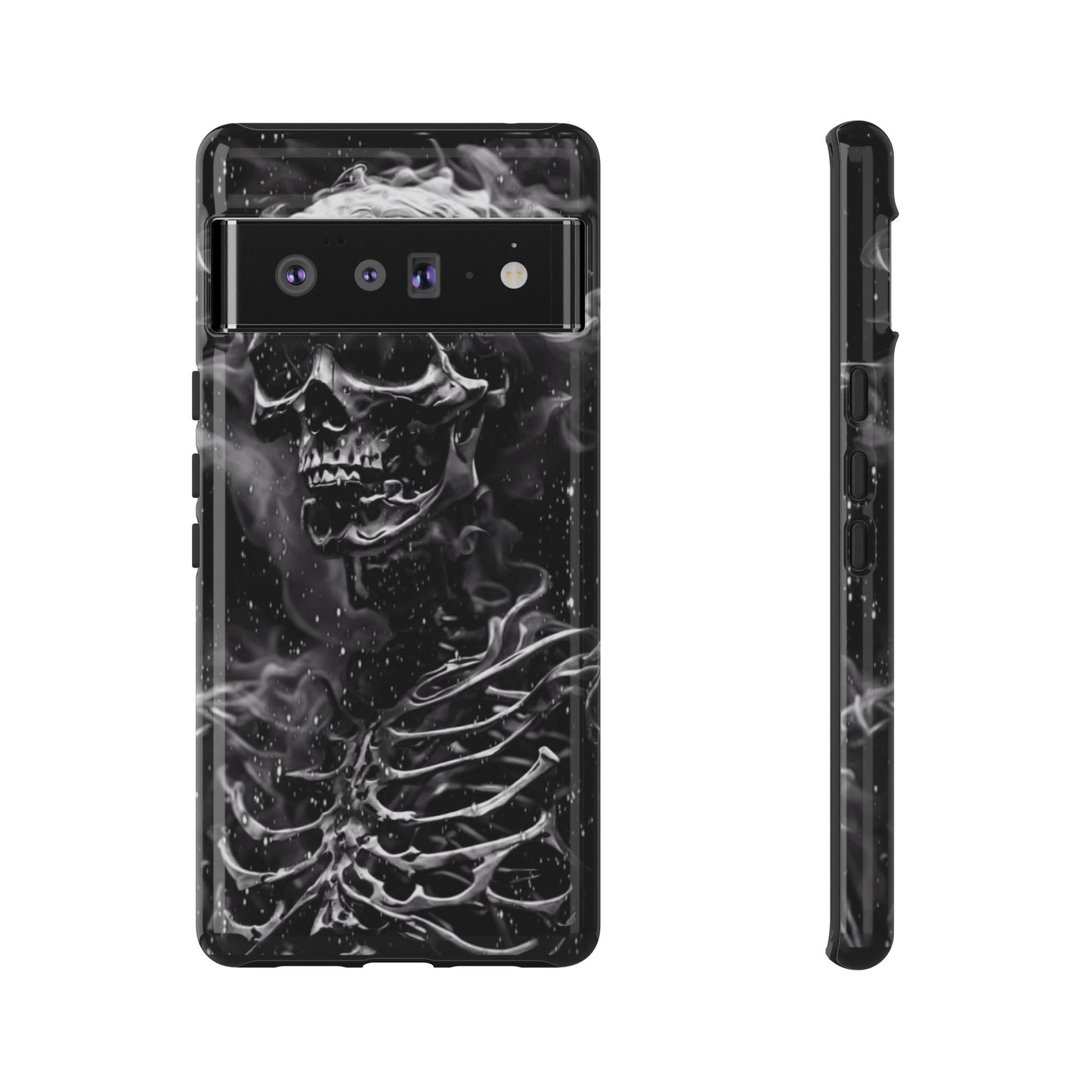 Skeleton On Fire Tough Phone Case