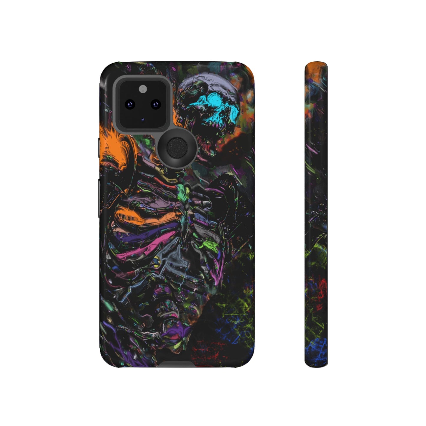 Flaming Skeleton Tough Phone Case