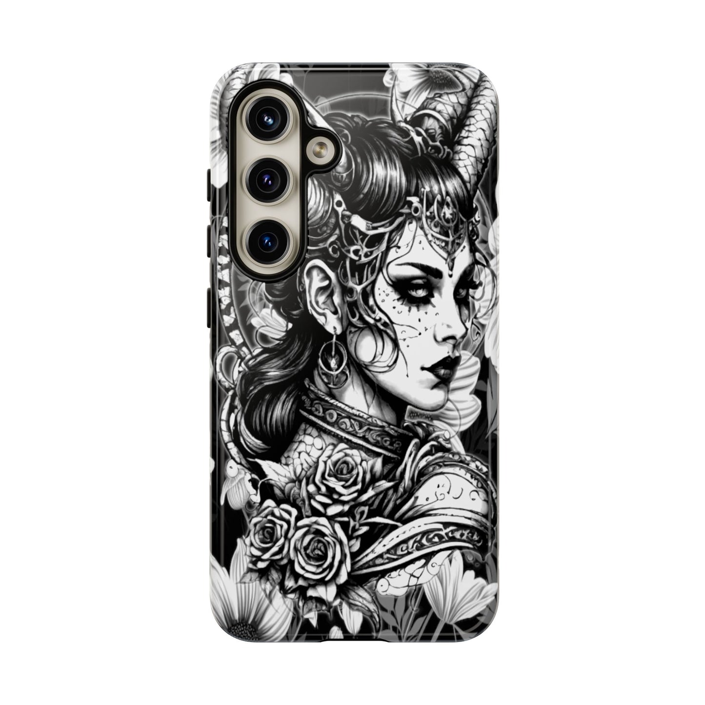 Goth Horned Queen Tough Phone Case