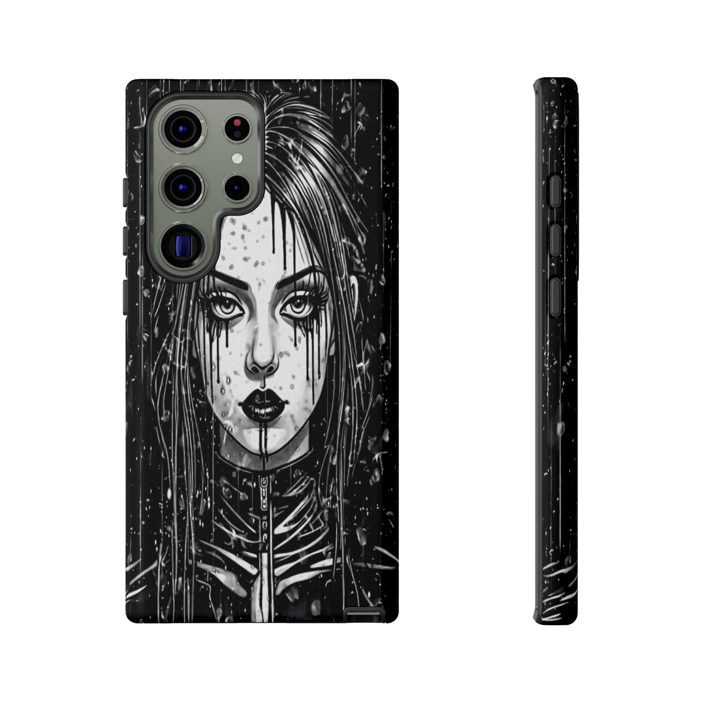 Mascara Goth Girl Tough Phone Case