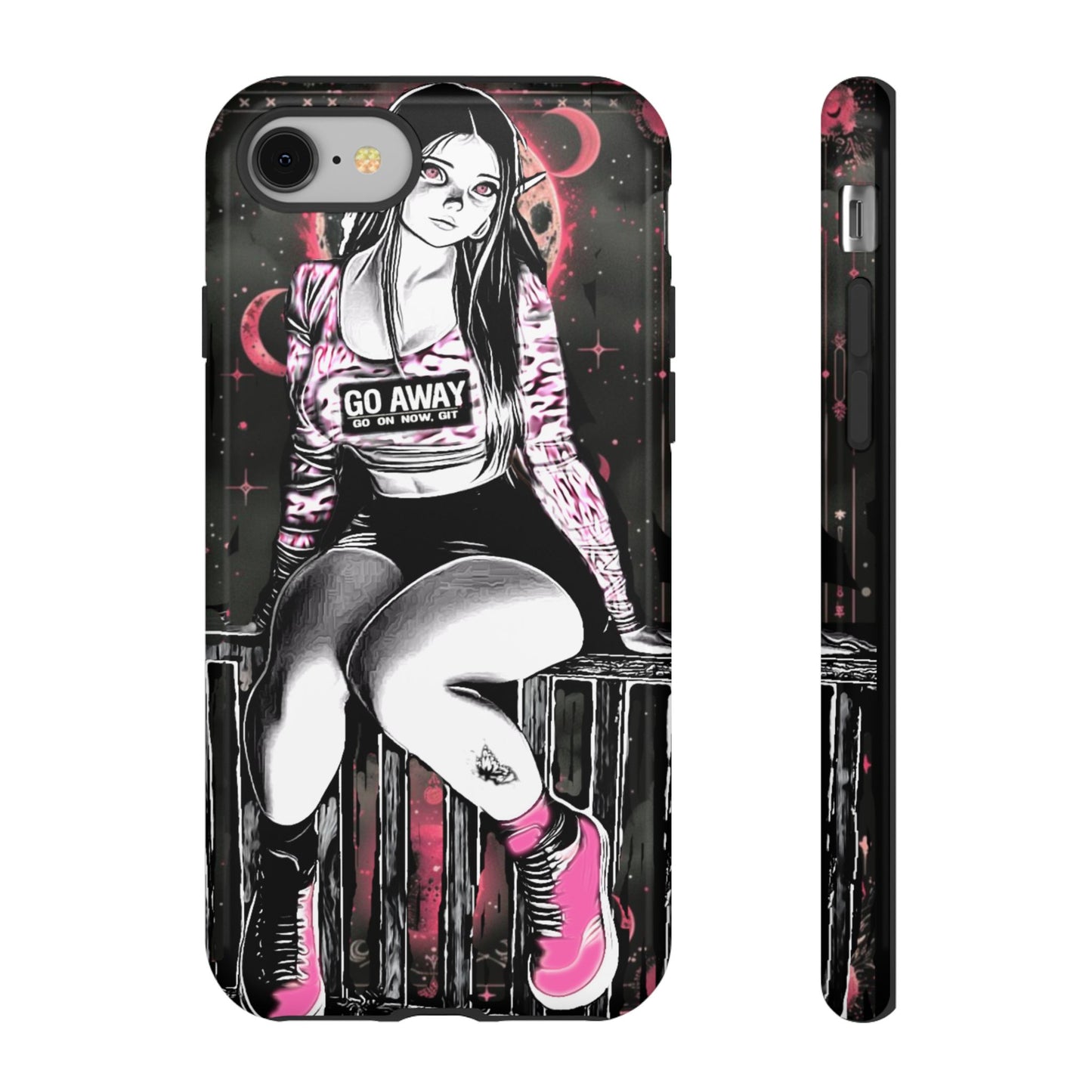 Go Away Girl Tough Phone Case