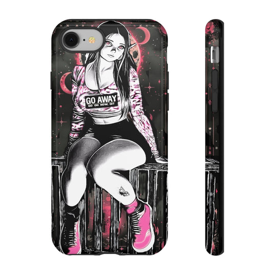 Go Away Girl Tough Phone Case