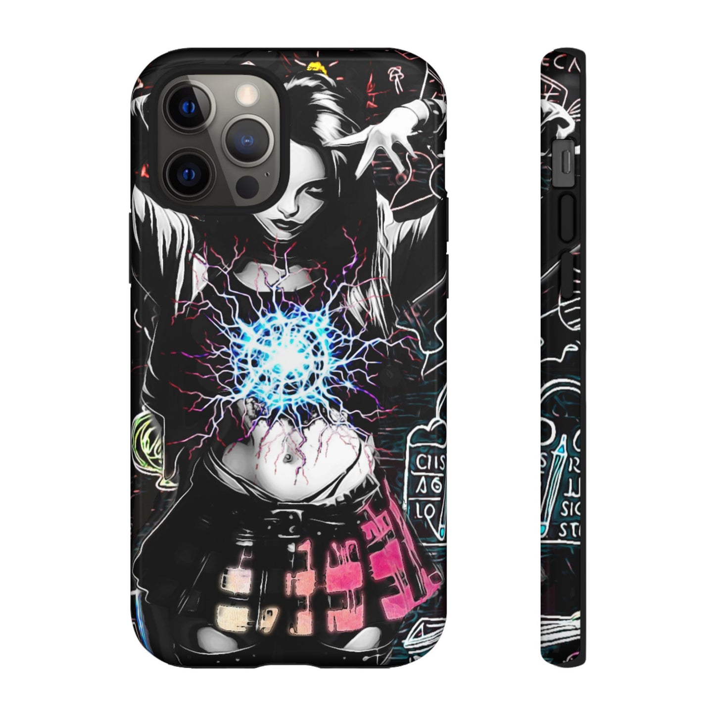 School Girl Lightning Orb Tough Phone Case