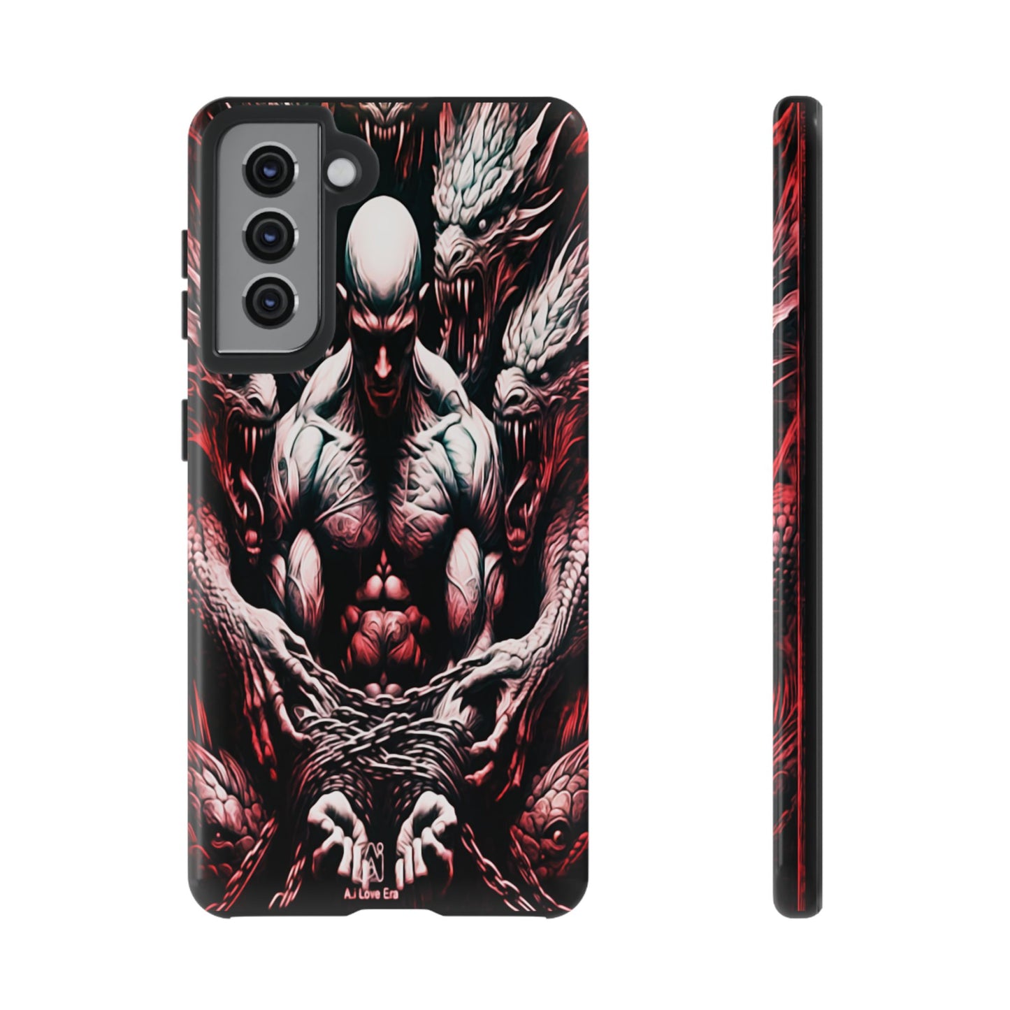 Chained Man With Dragons Tough Phone Case