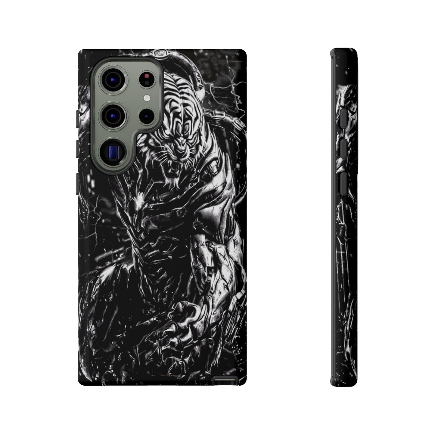 Cyborg Tiger Tough Phone Case