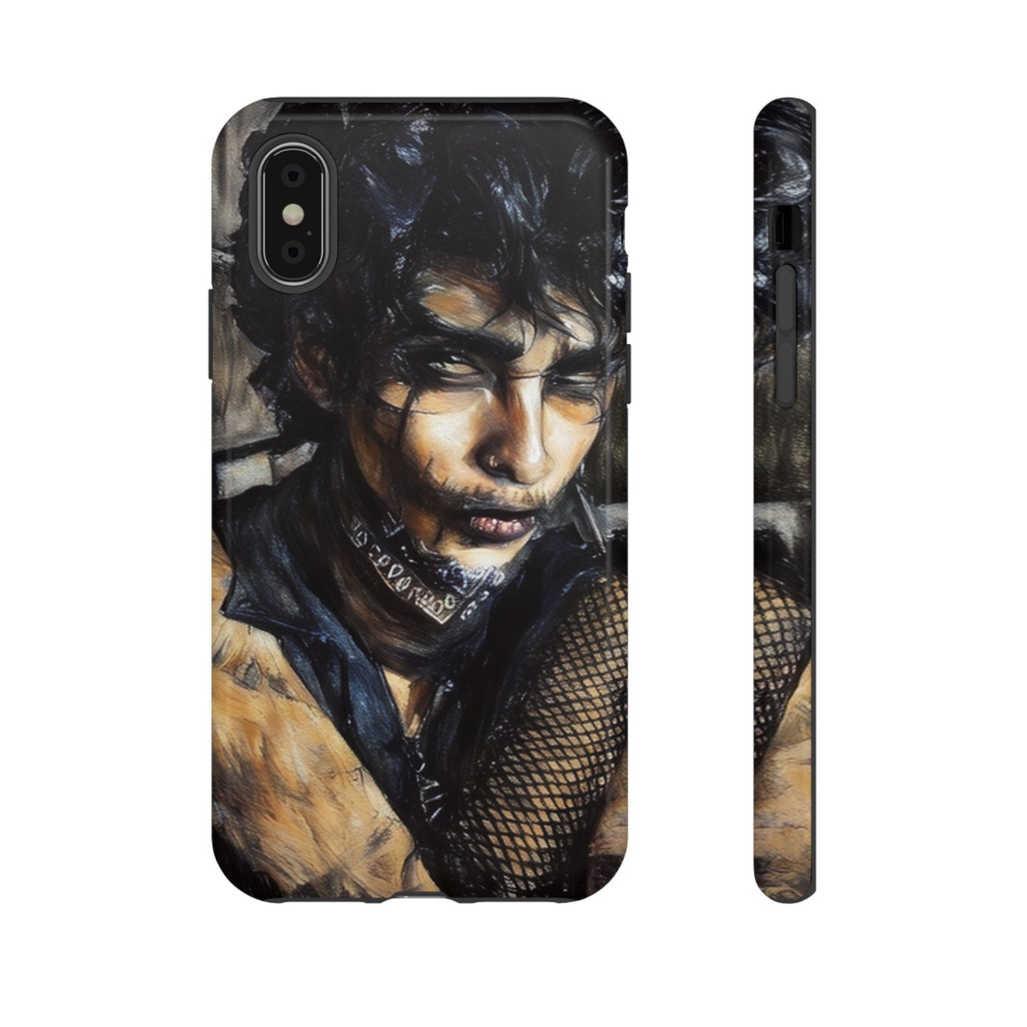 Serene Goth Boy Tough Phone Case